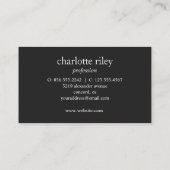 Roze Glitter Ombre Cursive Monogram Salon Makeup Visitekaartje (Achterkant)