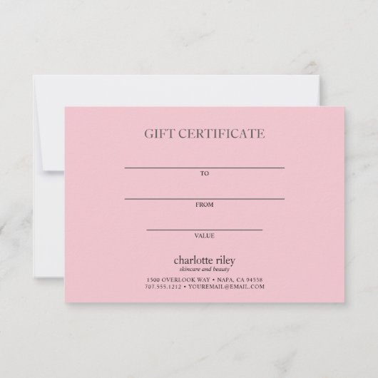 Roze Glitter Ombre Marble upload je logo (Achterkant)