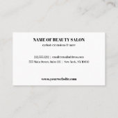 Roze Glitter Ombre marmer Chic Bold Beauty Visitekaartje (Achterkant)