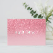 Roze Glitter Ombre Salon Make-upboetiek (Staand voorkant)