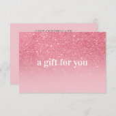 Roze Glitter Ombre Salon Make-upboetiek (Voorkant / Achterkant)