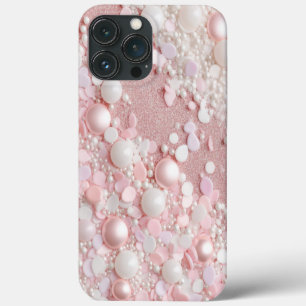 Roze Glitter Parel Glam Bling Case-Mate iPhone Case