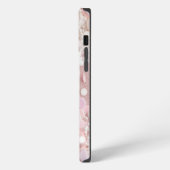 Roze Glitter Parel Glam Bling iPhone Hoesje (Linkerkant)