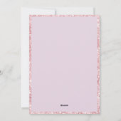 Roze Glitter Pasen Ei Custom Foto Feestdagenkaart (Achterkant)