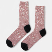 Roze glitter patroon sokken (Links)
