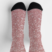 Roze glitter patroon sokken (Top)
