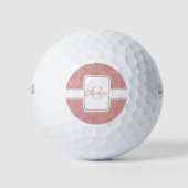 Roze Glitter Personalized Golf Balls Golfballen (Voorkant)