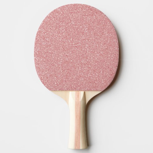 Roze Glitter Personalized Ping Pong Paddle Tafeltennisbatje (Achterkant)