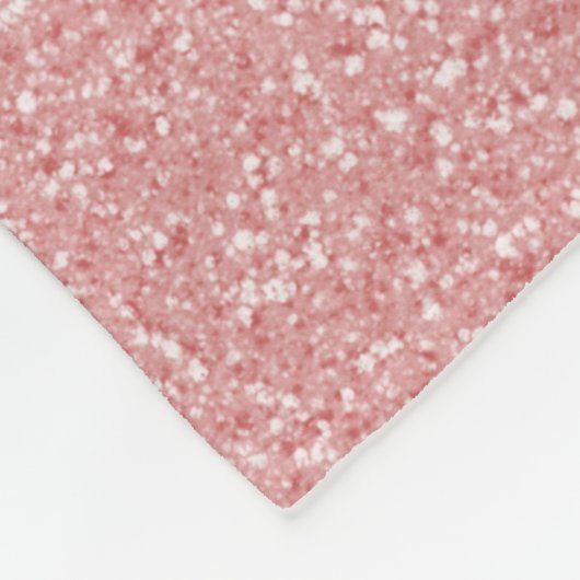Roze Glitter Personalized Throw Blanket Fleece Deken (Hoek)