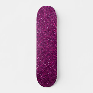 Roze glitter persoonlijk skateboard