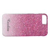 Roze glitter, persoonlijke mobiele Case-Mate iPhone case (Achterkant (Horizontaal))