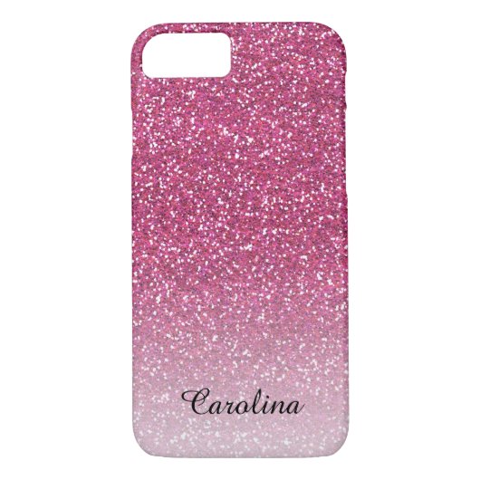 Roze glitter, persoonlijke mobiele Case-Mate iPhone case (Achterkant)