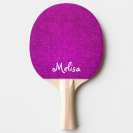 Roze glitter pingpong paddle for tabletennis girl tafeltennisbatje