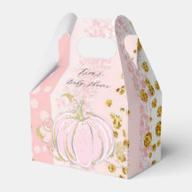 Roze Glitter Pompoen Meisje Baby shower