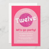 Roze Glitter Poolside Elke leeftijd Tiener Heet Ro Kaart (Voorkant / Achterkant)