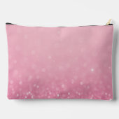 Roze Glitter Print Cut Naaizak met Initialen Etui (Achterkant)