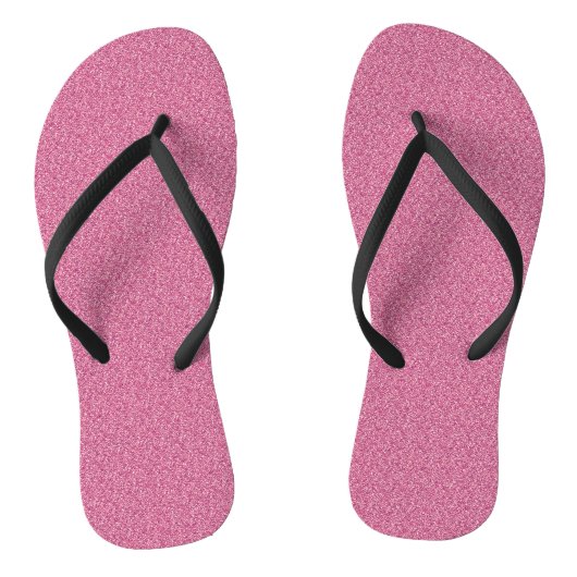 Roze Glitter Print Metallic Wedbruidebruin Fl Teenslippers (Voetbed)