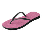 Roze Glitter Print Metallic Wedbruidebruin Fl Teenslippers (Schuin)