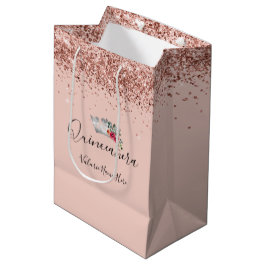  Roze Glitter Quinceanera Medium Cadeauzakje