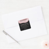 Roze Glitter Roos Gold Agaat Passion Blend Labels (Envelop)