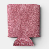 Roze Glitter Roos Gouden Patroon Blikjeskoeler (Achterkant)