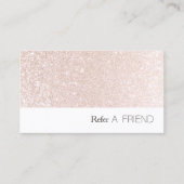 Roze Glitter Salon Referral Customer Loyalty (Voorkant)