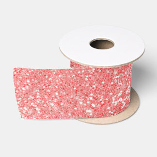Roze glitter satijnen lint