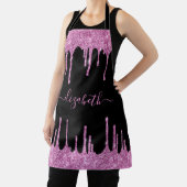 Roze glitter-schijven - speciaal voor zwart schort (Insitu)