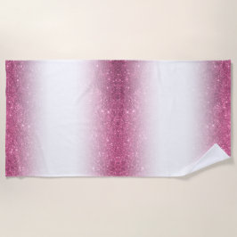 Roze Glitter Schittering Fancy Glamour – Envelope  Strandlaken