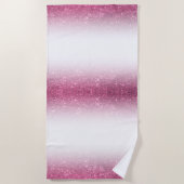 Roze Glitter Schittering Fancy Glamour – Envelope  Strandlaken (Voorkant)
