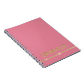 Roze Glitter Schittering Notitieboek (Rechterzijde)
