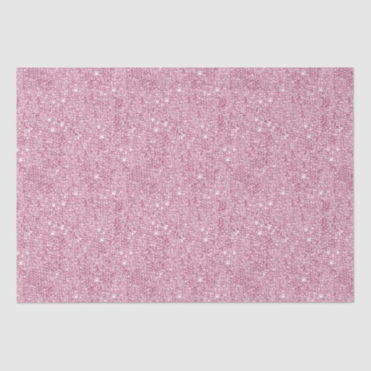 Roze Glitter Sequin Decorting Kerstmis Tissuepapier (Voorkant)
