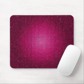 Roze Glitter Sequin Disco Gepersonaliseerde Mousep Muismat (Met muis)