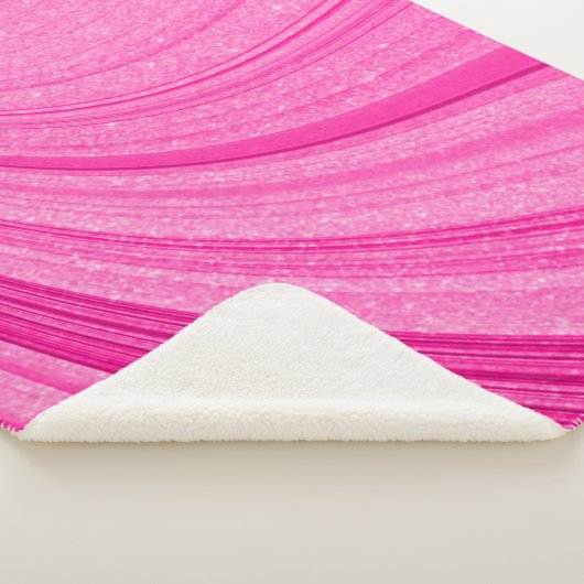 Roze glitter sherpa deken (3/4)