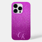 Roze Glitter Shimmer Gepersonaliseerde Telefoonhoe Case-Mate iPhone Case (Achterkant)