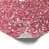 Roze glitter Shine Bright Diamond Poster (Hoek)