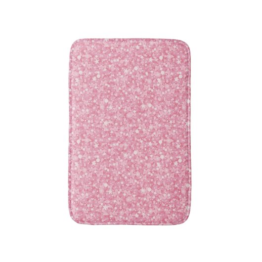 Roze Glitter Silver Badmat (Voorkant Verticaal)