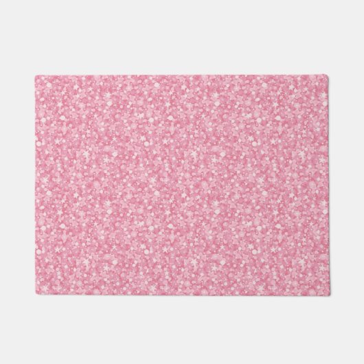Roze Glitter Silver Deurmat (Voorkant)