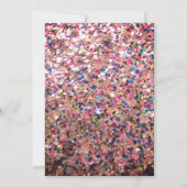 Roze glitter Sjabloon Kaart (Voorkant)