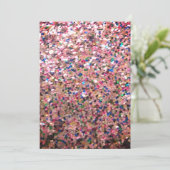 Roze glitter Sjabloon Kaart (Staand voorkant)