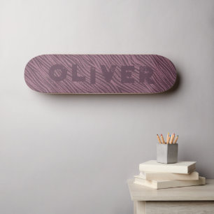 Roze Glitter Skateboard Dierenprint Zebra Strepen