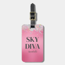Roze Glitter Sky Diva