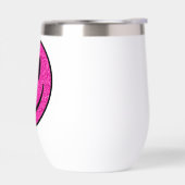 Roze Glitter Smile Face (Links)