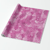 Roze Glitter Snake Skin Cadeaupapier (Uitgerold)