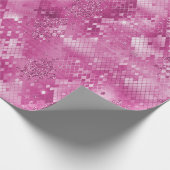 Roze Glitter Snake Skin Cadeaupapier (Hoek)