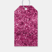 Roze Glitter Sparkle Cadeaulabel (Achterkant)