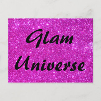 Roze glitter Sparkle  Design Briefkaart