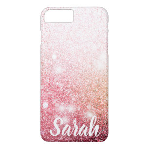 Roze glitter-sparkle design iPhone 8/7 plus hoesje