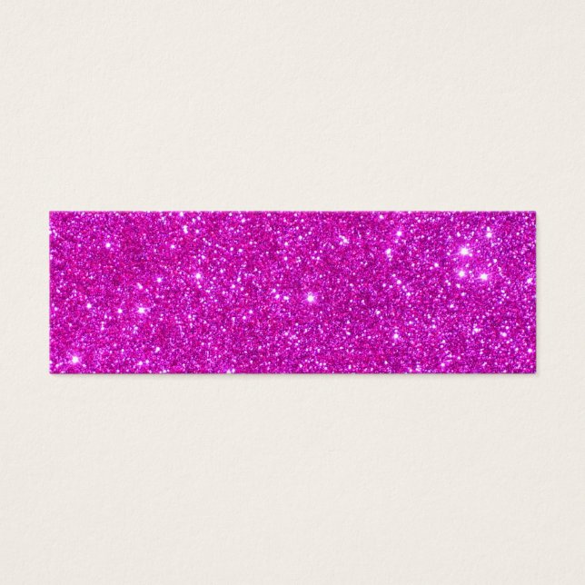 Roze glitter Sparkle  Design Mini Visitekaartjes (Voorkant)
