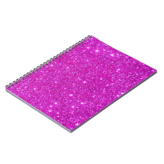 Roze glitter Sparkle  Design Notitieboek (Linkerzijde)
